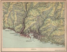 Genova dintorni mappa usato  Lecco