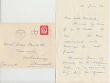 1953 letter sent for sale  HONITON