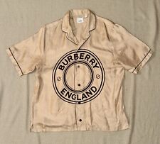 Camisa de seda com logotipo Burberry Circle comprar usado  Enviando para Brazil