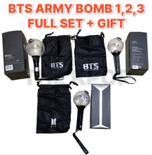 BTS Bastão de Luz Oficial ARMY Bomb Versão 1, 2, 3 Conjunto Completo + Presente, usado comprar usado  Enviando para Brazil