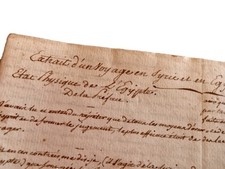 Manuscrit marine xviiieme d'occasion  Le Cannet
