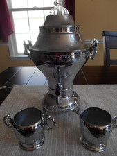CONJUNTO DE CAFETEIRA ELÉTRICA VINTAGE CROMADA comprar usado  Enviando para Brazil