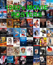 1980s movie posters for sale  ST. AUSTELL