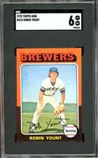1975 Topps Mini #223 Robin Yount RC/Rookie Brewers SGC 6 EX-MT , usado comprar usado  Enviando para Brazil