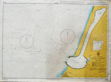Admiralty 1019 GIOIA TAURO ITALY WEST COAST Nautical Paper Genius Wall Map Chart na sprzedaż  Wysyłka do Poland