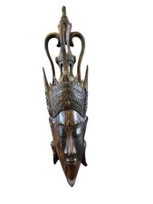 Wandmaske gesicht holz gebraucht kaufen  Illingen