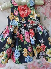Navy floral tulle for sale  DAVENTRY
