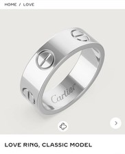 Men platinum cartier for sale  SURBITON