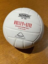 Tachikara SV-MN Volley-Lite Voleibol Branco Sólido Vermelho Letras Usado Limpo H-4 comprar usado  Enviando para Brazil