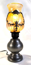 Beautiful pewter lamp d'occasion  Expédié en Belgium
