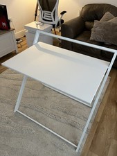 White foldaway desk for sale  BASINGSTOKE