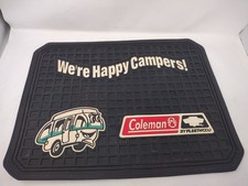 Usado, Tapete de assoalho antigo We're Happy Campers carro caminhão campista 18,5”x13” Coleman Fleetwood comprar usado  Enviando para Brazil