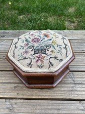 Antique floral needlepoint for sale  BURGESS HILL