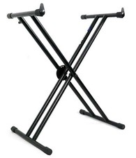 Suporte de teclado Rockville duplo X reforçado para Behringer U-Control UMX610, usado comprar usado  Enviando para Brazil