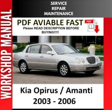 KIA OPIRUS AMANTI 2003 2004 2005 2006 MANUAL DE OFICINA DE REPARO DE SERVIÇO 2 comprar usado  Enviando para Brazil