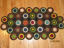 Vintage penny rug for sale  Aston
