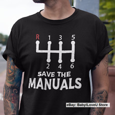 Guardar os Manuais T-shirt Stick Spd 6 Velocidade Transmissão Três Pedais Drift Shirt comprar usado  Enviando para Brazil