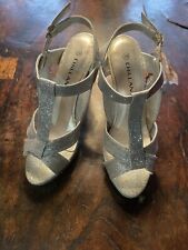 High heels silber gebraucht kaufen  Kiel