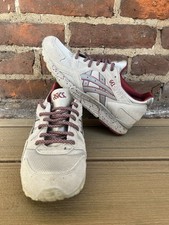 Sapato Masculino Asics Gel-Lyte V Prata Couro Camurça Vermelho Tamanho 9.5 H5R2N comprar usado  Enviando para Brazil
