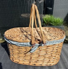 Vintage wicker picnic for sale  PRESTON