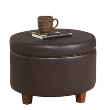 Round leatherette storage for sale  Reserve