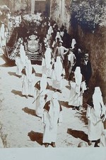 Cartolina processione incappuc usato  Vimodrone