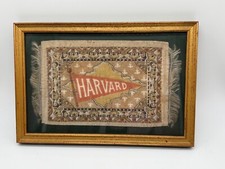 Tapete de flanela miniatura vintage antigo emoldurado da Universidade de Harvard brinde de tabaco comprar usado  Enviando para Brazil