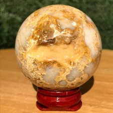 Esfera de cristal bola de quartzo ágata louca natural 130G alta qualidade espécime, usado comprar usado  Enviando para Brazil