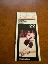 Ingresso de hóquei 1982 Edmonton Oilers v Flyers Wayne Gretzky Goal #56 temporada recorde comprar usado  Enviando para Brazil