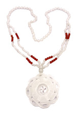 Collana agata bianca usato  Padova