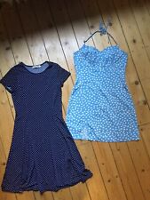 Kleid blau polka gebraucht kaufen  Hamburg