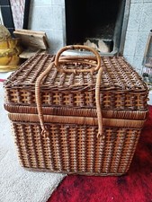 Vintage rattan trunk for sale  KINGS LANGLEY