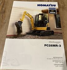 Prospekt komatsu pc26mr gebraucht kaufen  Oschatz