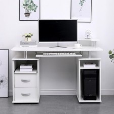 White computer desk for sale  BLACKBURN