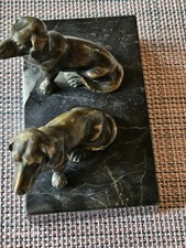 Skulptur dackelpärchen messin gebraucht kaufen  Niedernhausen