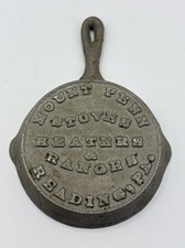Frigideira de publicidade de ferro fundido vintage mini frigideira montagem fogão caneta leitura PA 1 comprar usado  Enviando para Brazil