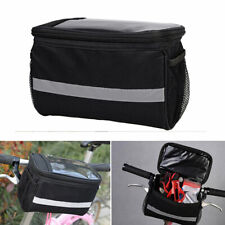 Usado, Guidão de bicicleta cesta bolsa bicicleta reflexiva frontal alforje tubo impermeável comprar usado  Enviando para Brazil