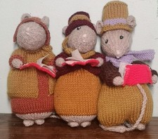Knitted mice victorian for sale  MARKET RASEN
