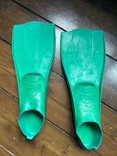 Green rubber fins for sale  SOLIHULL