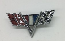 1964-1967 Chevrolet V8 emblema Impala Chevelle Corvette bandeiras cruzadas…..[B16] comprar usado  Enviando para Brazil