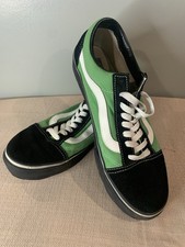 Usado, Tênis de skate masculino 10 1/2 Old School Vans Street Style verde e preto comprar usado Usado, Tênis de skate masculino 10 1/2 Old School Vans Street Style verde e preto comprar usado  Enviando para Brazil