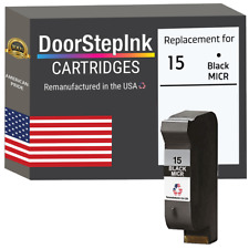 Cartucho de tinta DoorStepInk remanufacturado en EE. UU. para HP 15 negro MICR C6615DN segunda mano  Embacar hacia Argentina