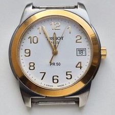 Relógio de quartzo masculino Tissot PR 50, J376/476 mostrador branco fabricado na Suíça comprar usado  Enviando para Brazil