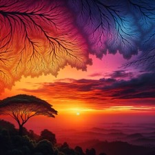 Foto Digital Producto Papel Pintado Imagen Imagen Fondo para una impresión Puesta de sol segunda mano  Embacar hacia Mexico