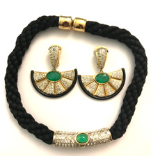 Parure collier boucles d'occasion  Cernay
