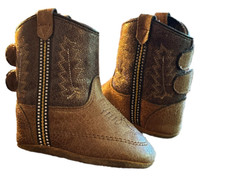 Botas de caubói ocidentais masculinas infantis marrom Old West botas macias tamanho 3 comprar usado  Enviando para Brazil