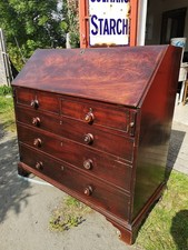 Bureau. georgian mahogany for sale  LLANDRINDOD WELLS