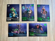 Lot 5x Green Blue Silver Heroes Of Storm Blizzard Legacy Upper Deck Malfurion comprar usado  Enviando para Brazil