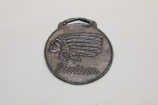 Vintage Indiano Relógio de Motocicleta Fob Mascote Chaveiro Emblema Colete Jaqueta Puxar comprar usado  Enviando para Brazil