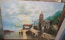 Dipinto olio tavola usato  Napoli